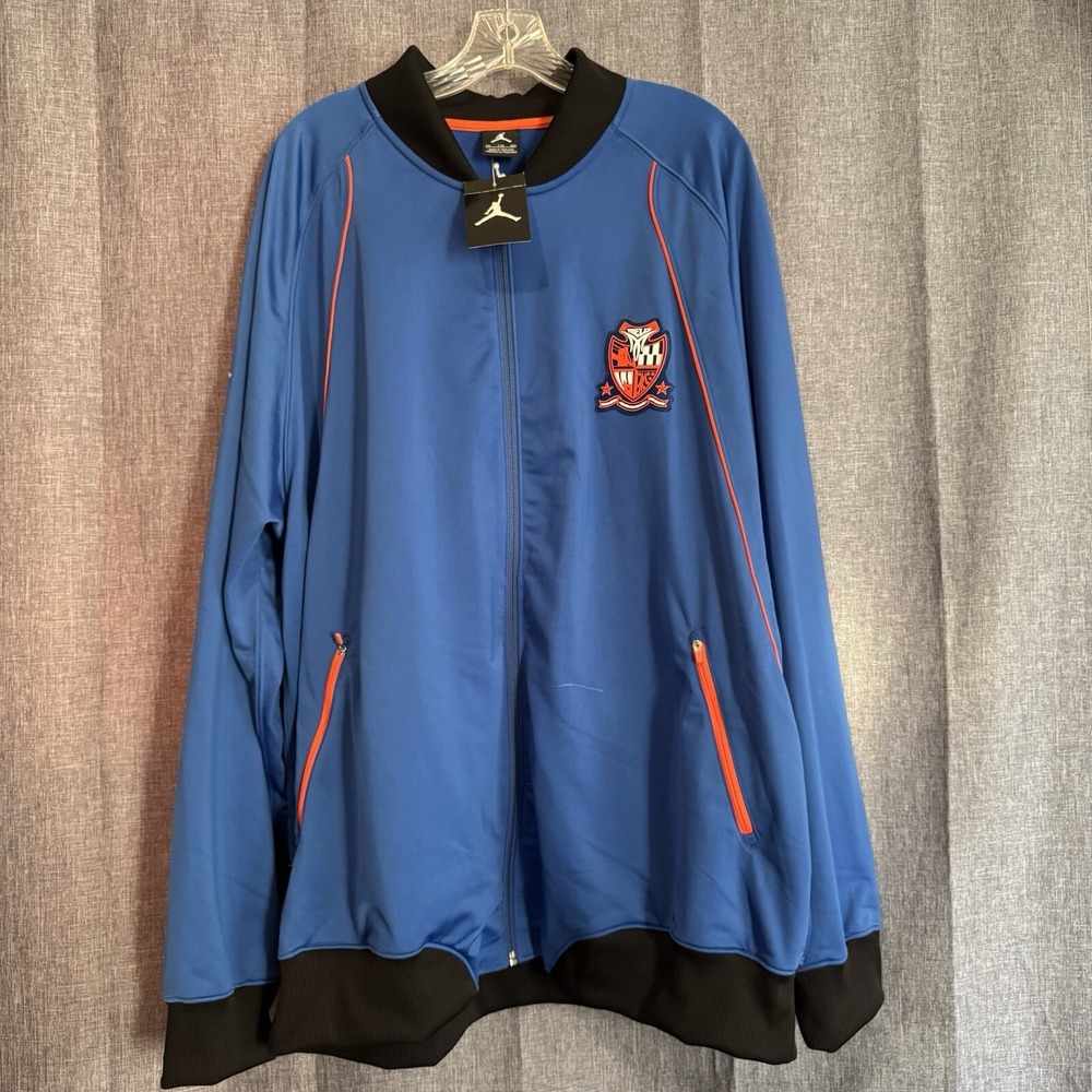 Jordan Blue‎ & Orange Carmelo Anthony Full Zip Sport Track Jacket Size 2XL